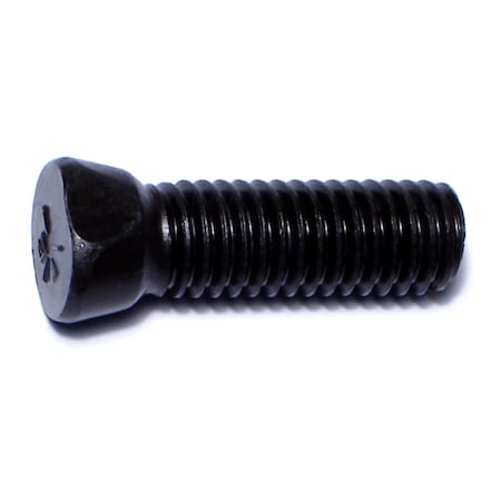 Midwest Fastener Plow Bolt, 7/16"-14 Thrd Sz, 1-1/2" L, Clipped Head, Steel, Plain, 50 PK 07637